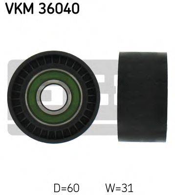 SKF VKM36040 Паразитний / провідний ролик, полікліновий ремінь