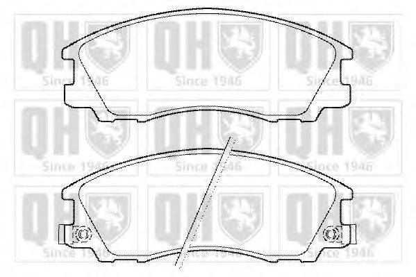 QUINTON HAZELL 24059 Комплект гальмівних колодок, дискове гальмо