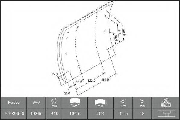 FERODO K19366.0-F3664