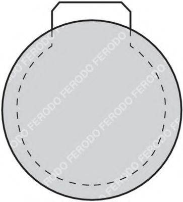 FERODO 20307 Комплект гальмівних колодок, дискове гальмо