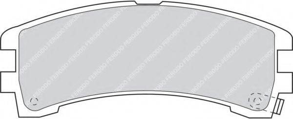 FERODO 24837 Комплект гальмівних колодок, дискове гальмо