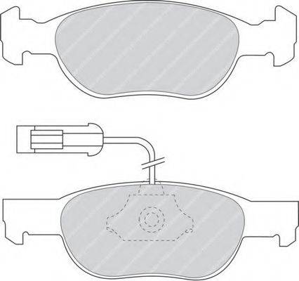 FERODO 21930 Комплект гальмівних колодок, дискове гальмо