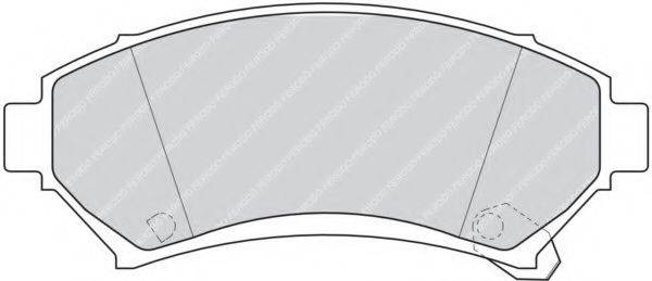 FERODO 23359 Комплект гальмівних колодок, дискове гальмо