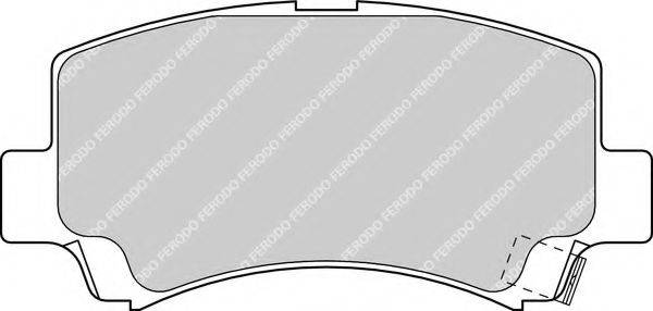 FERODO 23662 Комплект гальмівних колодок, дискове гальмо