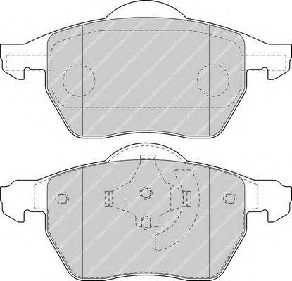 FERODO 23107 Комплект гальмівних колодок, дискове гальмо