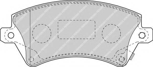 FERODO 23819 Комплект гальмівних колодок, дискове гальмо
