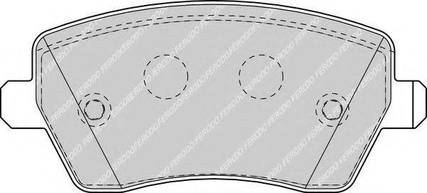 FERODO 23973 Комплект гальмівних колодок, дискове гальмо