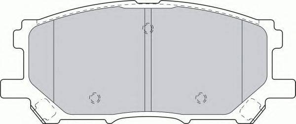 FERODO 23989 Комплект гальмівних колодок, дискове гальмо