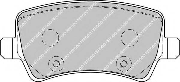 FERODO 24496 Комплект гальмівних колодок, дискове гальмо