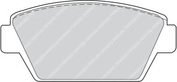 FERODO 21125 Комплект гальмівних колодок, дискове гальмо