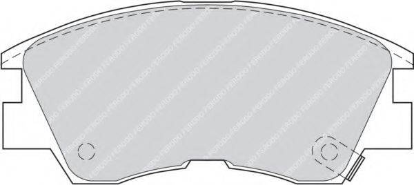 FERODO 21375 Комплект гальмівних колодок, дискове гальмо