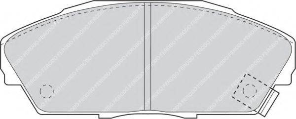 FERODO 21447 Комплект гальмівних колодок, дискове гальмо
