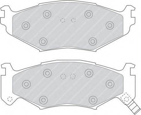 FERODO 21817 Комплект гальмівних колодок, дискове гальмо