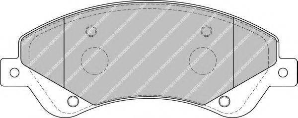 FERODO 24485 Комплект гальмівних колодок, дискове гальмо