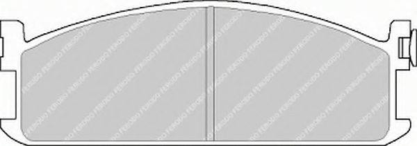 FERODO 21115 Комплект гальмівних колодок, дискове гальмо
