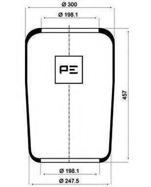 CF GOMMA 92575 Кожух пневматичної ресори