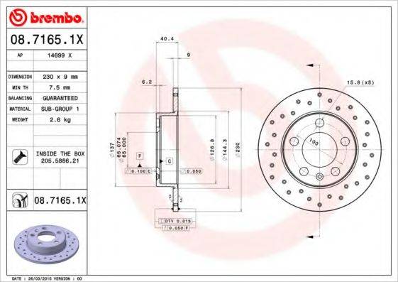 BREMBO 08.7165.1X