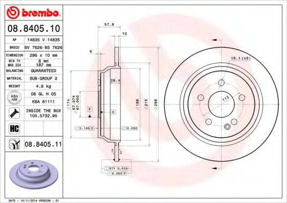 BREMBO 08.8405.10