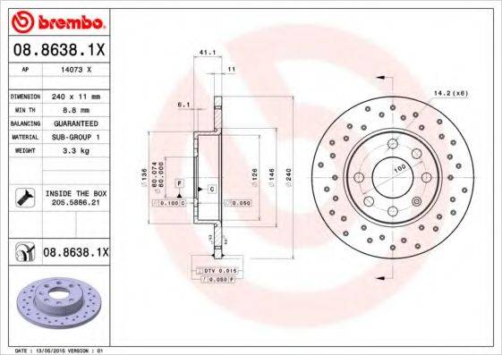 BREMBO 08.8638.1X