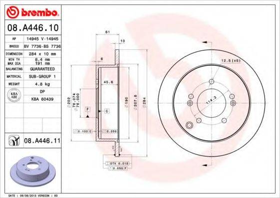 BREMBO 08.A446.11