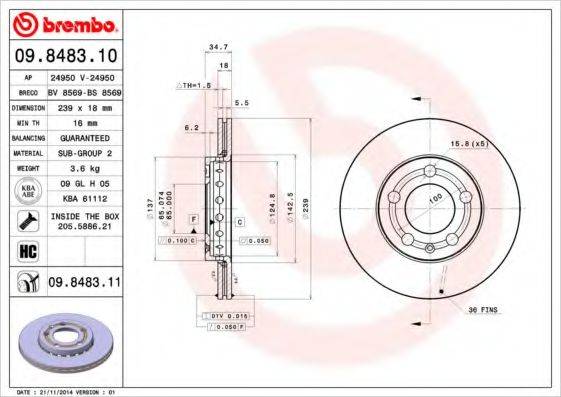 BREMBO 09.8483.11