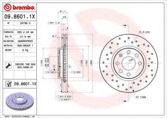 BREMBO 09.8601.1X