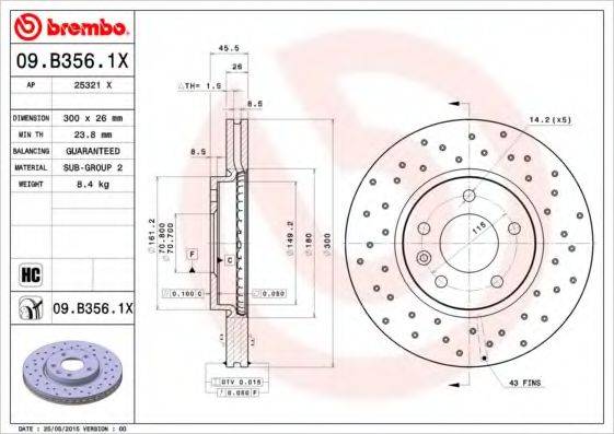 BREMBO 09.B356.1X