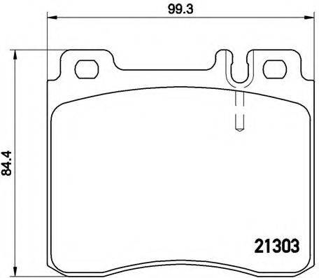 BENDIX DB1284 Комплект гальмівних колодок, дискове гальмо