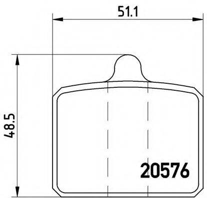 QH BENELUX 2173 Комплект гальмівних колодок, дискове гальмо