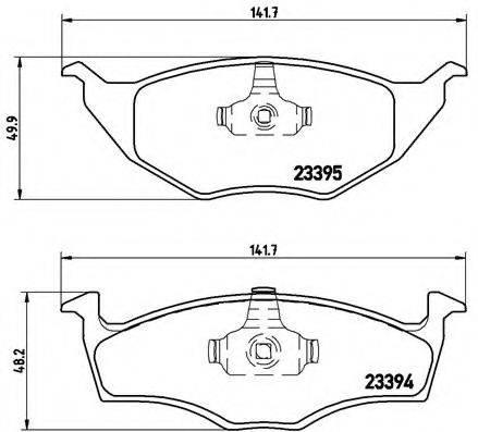 BREMBO 23394 Комплект гальмівних колодок, дискове гальмо