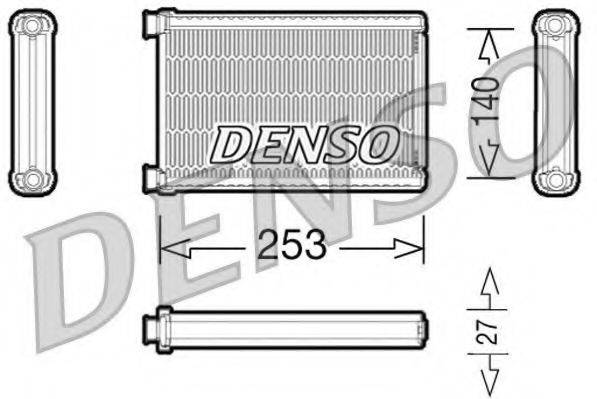 DENSO DRR05005 Теплообмінник, опалення салону