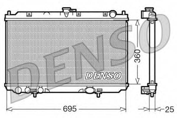 NISSENS 67349 Радіатор, охолодження двигуна