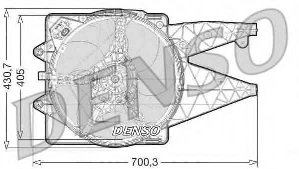 DENSO DER01021 Вентилятор, охолодження двигуна