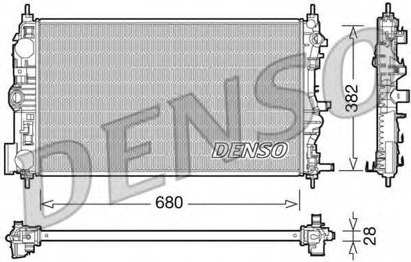 DENSO DRM15005 Радіатор, охолодження двигуна