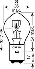 OSRAM 7351 Лампа розжарювання, фара далекого світла; Лампа розжарювання, основна фара; Лампа розжарювання, основна фара; Лампа розжарювання, фара далекого світла