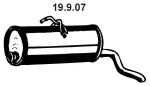 EBERSPACHER 19907 Глушник вихлопних газів кінцевий