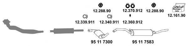 EBERSPACHER 12656 Система випуску ОГ