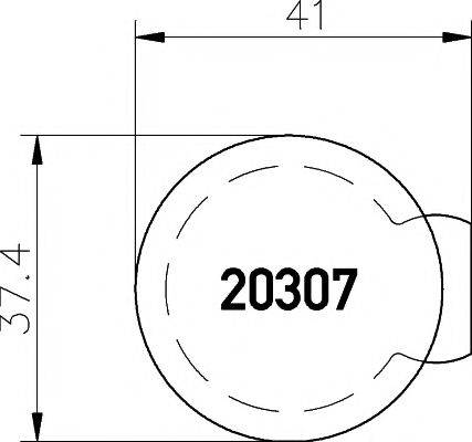 MINTEX 20307 Комплект гальмівних колодок, дискове гальмо
