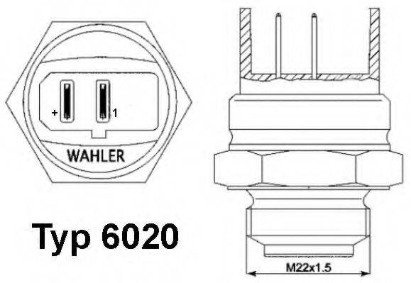 MOTORAD 5027 Термівимикач, вентилятор радіатора; Термивимикач, вентилятор радіатора