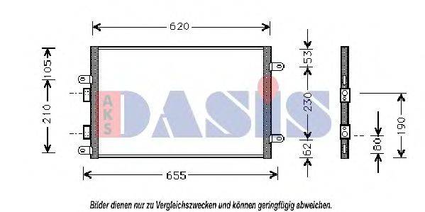 AKS DASIS 1022701 Конденсатор, кондиціонер