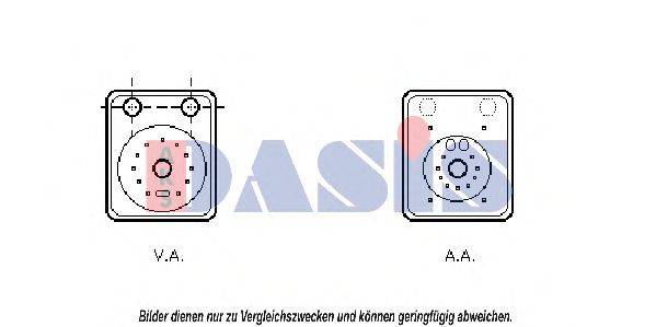 AKS DASIS 58003093 масляний радіатор, моторне масло