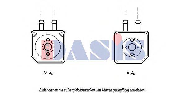 AKS DASIS 58003086 масляний радіатор, моторне масло