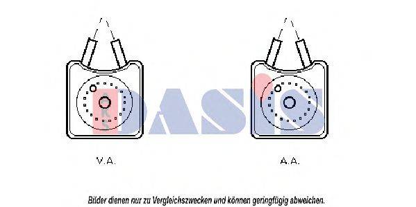 AKS DASIS VW3106 масляний радіатор, моторне масло