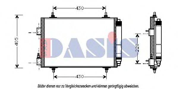 AKS DASIS 9005192 Конденсатор, кондиціонер