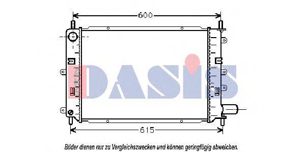 AKS DASIS FDA2151 Радіатор, охолодження двигуна