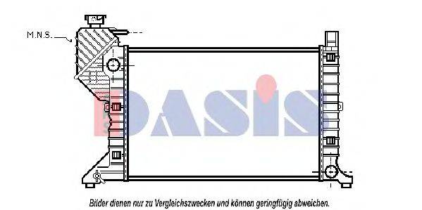 AKS DASIS 30002181 Радіатор, охолодження двигуна