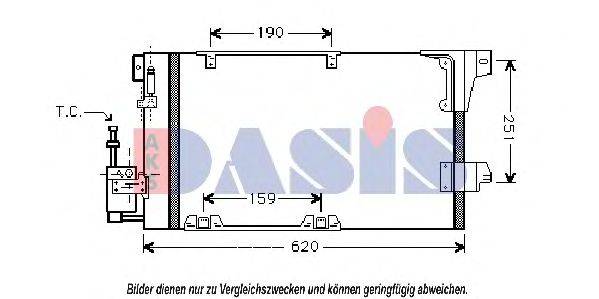 AKS DASIS 37005251 Конденсатор, кондиціонер