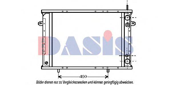 AKS DASIS 0900261 Радіатор, охолодження двигуна