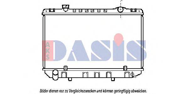 AKS DASIS TO2098 Радіатор, охолодження двигуна