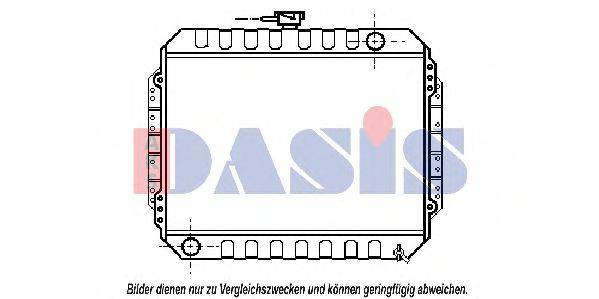AKS DASIS 3400101 Радіатор, охолодження двигуна